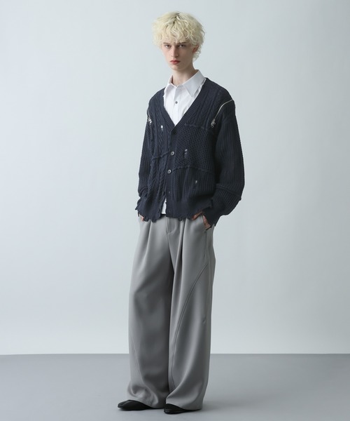 BIGダメージZIPカーディガン(HARE)（カーディガン/ボレロ）｜HARE