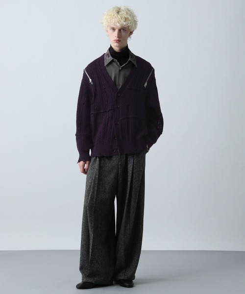 BIGダメージZIPカーディガン(HARE)（カーディガン/ボレロ）｜HARE