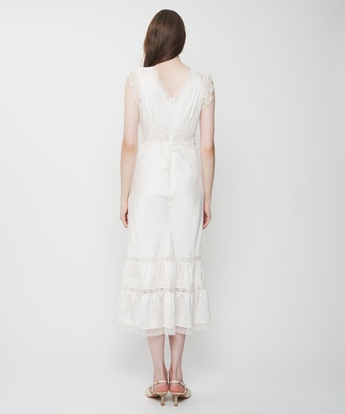 ME COUTURE（ミークチュール）の「サテンシフォンレースMIXドレス（ワンピース・レディース・ライトブルー/ベビーピンク/オフホワイト・00/FREE）」の18枚目の写真