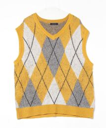 ブランド古着】メンズのニット/セーター（イエロー/黄色系・袖