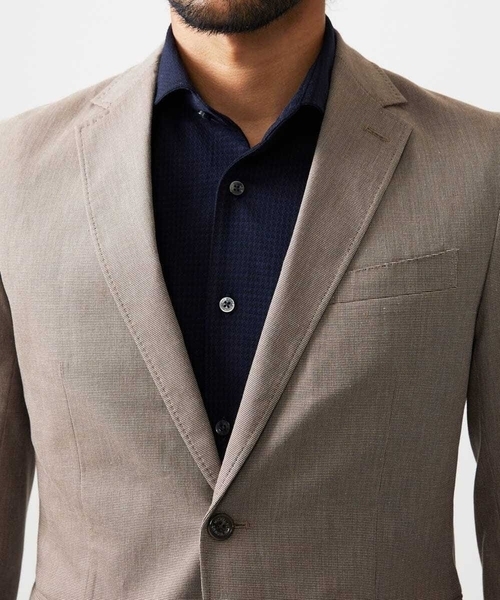 MICHEL KLEIN HOMME (ミッシェルクランオム)の「【セットアップ】ピンヘッドテーラードジャケット(テーラードジャケット・メンズ・ブラック/ブラウン・MEDIUM/LARGE/X-LARGE)」の10枚目の写真
