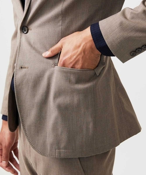 MICHEL KLEIN HOMME (ミッシェルクランオム)の「【セットアップ】ピンヘッドテーラードジャケット(テーラードジャケット・メンズ・ブラック/ブラウン・MEDIUM/LARGE/X-LARGE)」の7枚目の写真