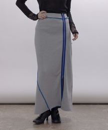 Eimee Law | 配色ボアスウェット バックテキストジップスカート(スカート)