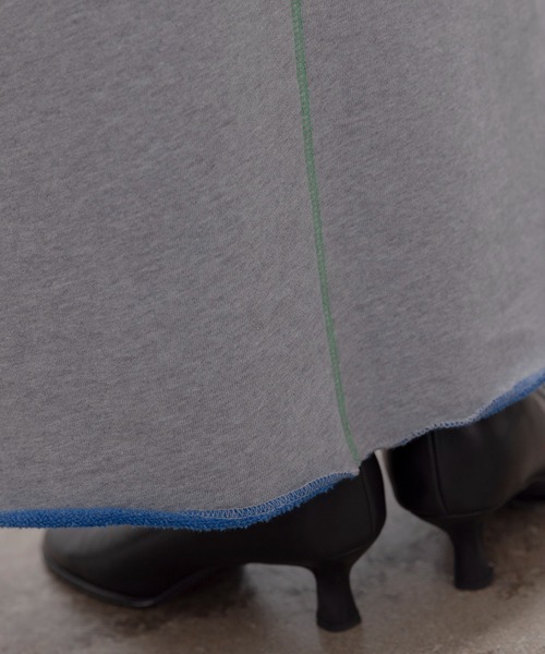 Eimee Law（エイミーロウ）の「配色ボアスウェット バックテキストジップスカート（スカート・レディース・ライトグレー/オートミール/ネイビー・FREE）」の21枚目の写真