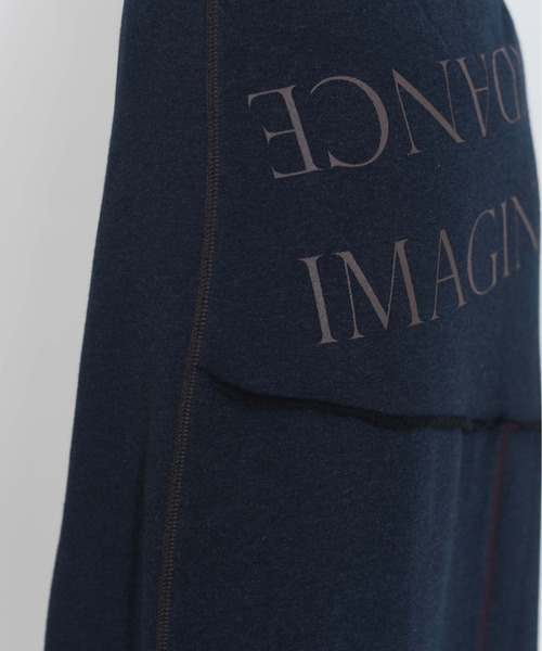 セール】配色ボアスウェット バックテキストジップスカート（スカート