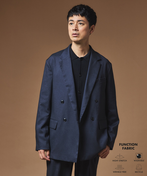 E.4ボタン ダブルブレスト ジャケット＆スラックス セットアップ EDIFICE（エディフィス）の「E.4ボタン ダブルブレスト