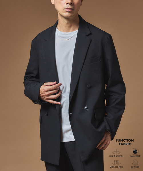 EDIFICE DORMEUIL製生地 ジャケット 42 EDIFICE(エディフィス) 24AWSilknep Homespun Dixie JK