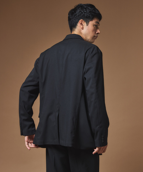 バーグファベルの黒のテーラードジャケット BERGFABEL bergfabel テーラードジャケット メンズ