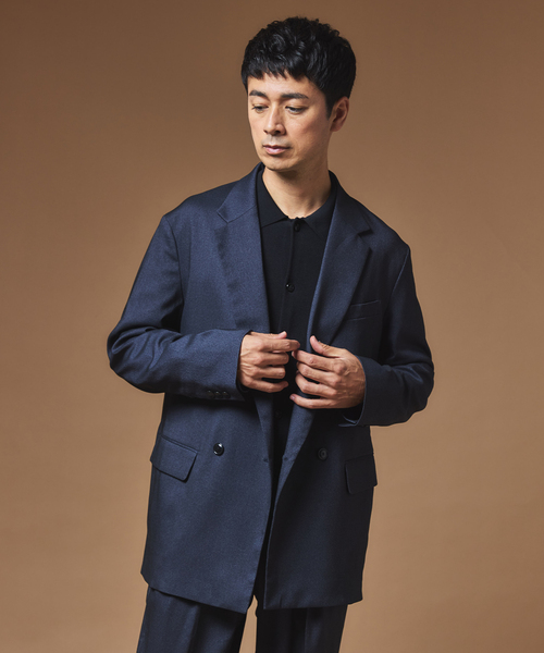 EDIFICE（エディフィス）の「”MULTI FUNCTION” ダブルブレスト 4ボタン ジャケット（テーラードジャケット・メンズ・ネイビー/ブラウン/ブラック・LARGE/X-LARGE/SMALL/MEDIUM）」の12枚目の写真