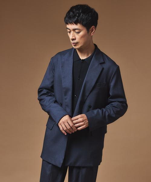 EDIFICE（エディフィス）の「”MULTI FUNCTION” ダブルブレスト 4ボタン ジャケット（テーラードジャケット・メンズ・ネイビー/ブラウン/ブラック・LARGE/X-LARGE/SMALL/MEDIUM）」の11枚目の写真
