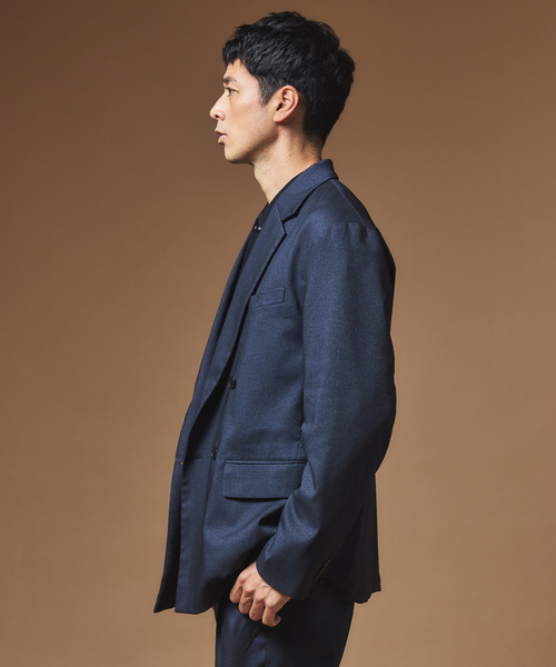 EDIFICE（エディフィス）の「”MULTI FUNCTION” ダブルブレスト 4ボタン ジャケット（テーラードジャケット・メンズ・ネイビー/ブラウン/ブラック・LARGE/X-LARGE/SMALL/MEDIUM）」の9枚目の写真