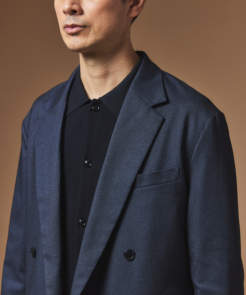 EDIFICE（エディフィス）の「”MULTI FUNCTION” ダブルブレスト 4ボタン ジャケット（テーラードジャケット・メンズ・ネイビー/ブラウン/ブラック・LARGE/X-LARGE/SMALL/MEDIUM）」の7枚目の写真