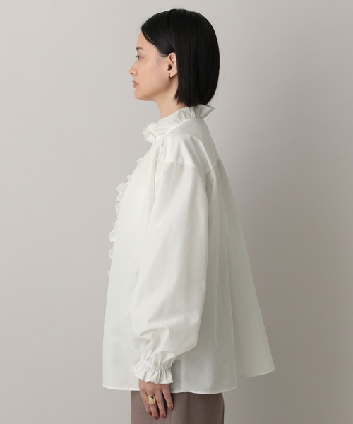 A part by（アパートバイ）の「フリル2WAYブラウス（シャツ/ブラウス・レディース・アイボリー/ブラック・FREE）」の22枚目の写真