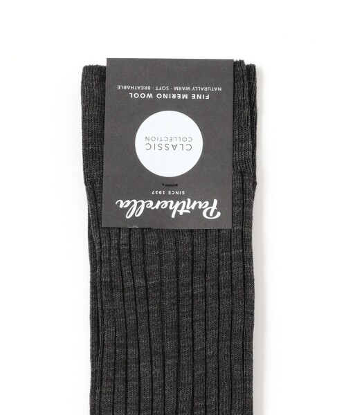 BEAMS F（ビームスエフ）の「Pantherella / ウールナイロン 5x3 リブソックス（ソックス/靴下・メンズ・チャコールグレー/ネイビー/ダークブラウン/ブラック・SMALL/MEDIUM）」の5枚目の写真