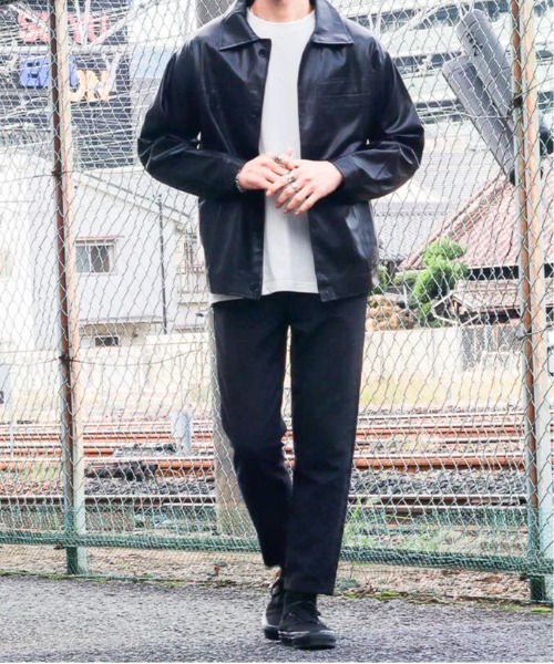 B.I.D.（ビーアイディー）の「《フェイクレザージャケット》（ライダースジャケット・メンズ・ブラック/ブラウン・MEDIUM/X-LARGE）」の3枚目の写真