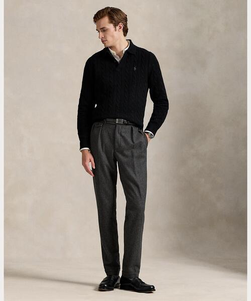 POLO RALPH LAUREN(ポロ ラルフ ローレン)の「ケーブルニット ウールカシミヤ セーター(ニット/セーター・メンズ・ブラック系1・S/M/L/XS)」の6枚目の写真