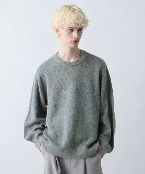 HARE（ハレ）の「モヘアニットプルオーバー(HARE)（ニット/セーター・メンズ・パープル/ブラウン/ブラック/グレー/ブルー・SMALL/MEDIUM）」の14枚目の写真