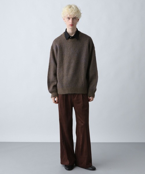 HARE（ハレ）の「モヘアニットプルオーバー(HARE)（ニット/セーター・メンズ・パープル/ブラウン/ブラック/グレー/ブルー・SMALL/MEDIUM）」の9枚目の写真