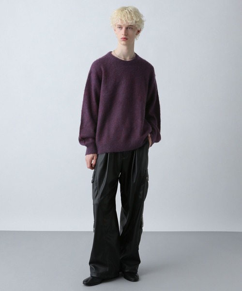 HARE（ハレ）の「モヘアニットプルオーバー(HARE)（ニット/セーター・メンズ・パープル/ブラウン/ブラック/グレー/ブルー・SMALL/MEDIUM）」の12枚目の写真