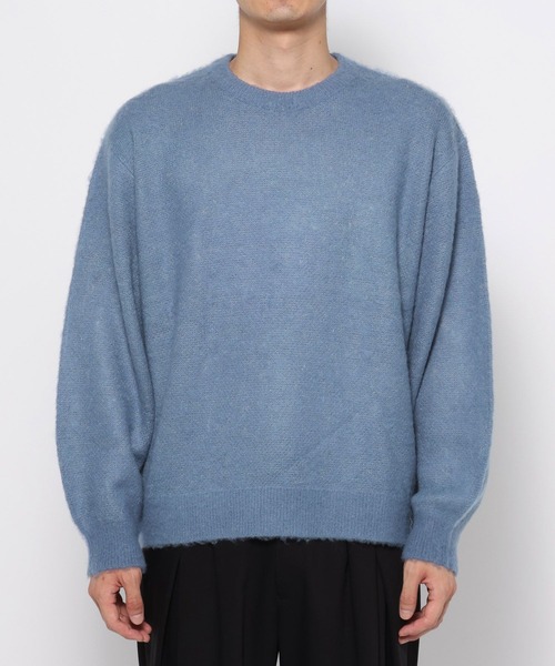 HARE（ハレ）の「モヘアニットプルオーバー(HARE)（ニット/セーター・メンズ・パープル/ブラウン/ブラック/グレー/ブルー・SMALL/MEDIUM）」の18枚目の写真