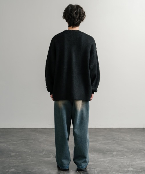 セール】オーバーサイズシャギーニットカーディガン（カーディガン