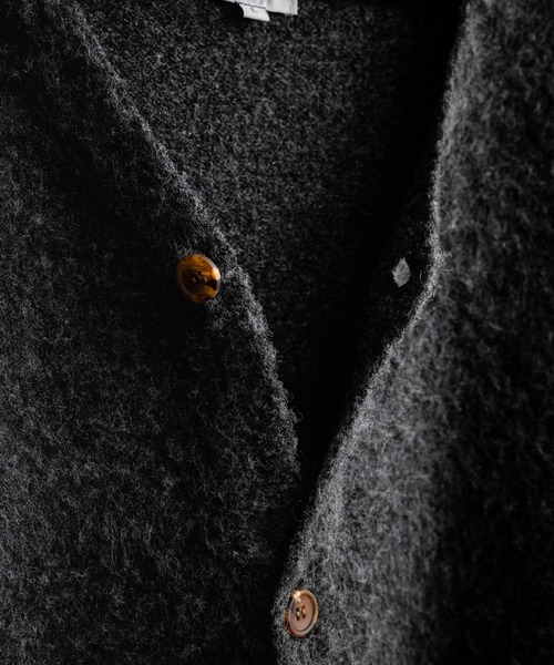 Rocky Monroe（ロッキーモンロー）の「オーバーサイズシャギーニットカーディガン（カーディガン/ボレロ・メンズ・ブラック/ワイン/ブルー/チャコール/マスタード/ネイビー・M/L/XL）」の15枚目の写真