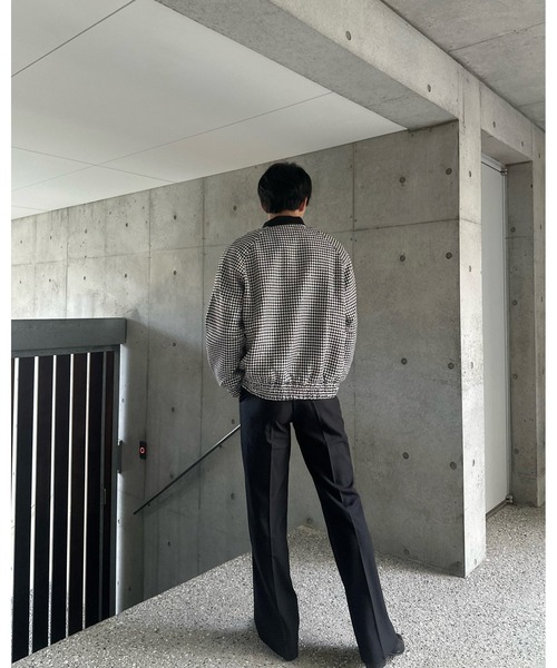 Otte(オッテ)の「ノーカラーチェックジャケット(テーラードジャケット・メンズ・ブラック・LARGE/MEDIUM/X-LARGE)」の7枚目の写真