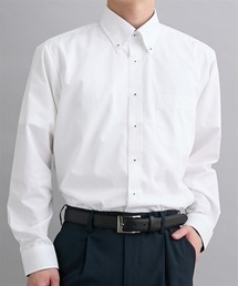 nissen | 【衿裏・袖口配色】形態安定長袖ボタンダウンワイシャツ　(M～8Lサイズ)(ビジネスシャツ)