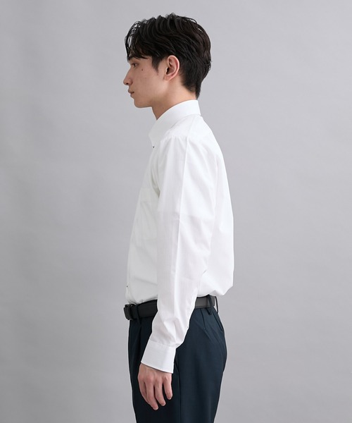 nissen(ニッセン)の「【衿裏・袖口配色】形態安定長袖ボタンダウンワイシャツ (M~8Lサイズ)(ビジネスシャツ・メンズ・ホワイト・5L/4L/3L/LL/L/M/7L/8L/6L)」の7枚目の写真