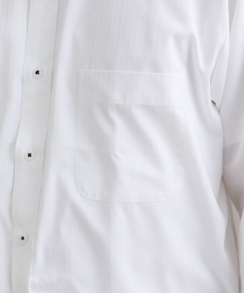 nissen(ニッセン)の「【衿裏・袖口配色】形態安定長袖ボタンダウンワイシャツ (M~8Lサイズ)(ビジネスシャツ・メンズ・ホワイト・5L/4L/3L/LL/L/M/7L/8L/6L)」の10枚目の写真