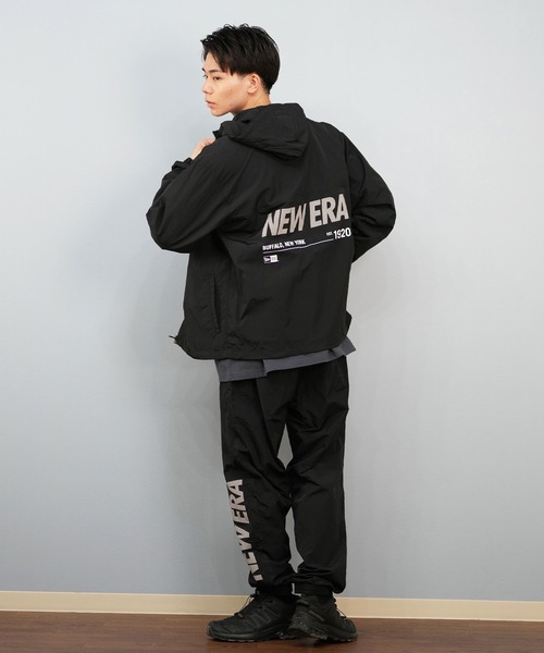 NEW ERA（ニューエラ）の「NEW ERA/ニューエラ ナイロン ウーブン トラックジャケット 14674821/14674822（ナイロンジャケット・メンズ・ネイビー/ブラック・M/L/XL/2XL）」の9枚目の写真