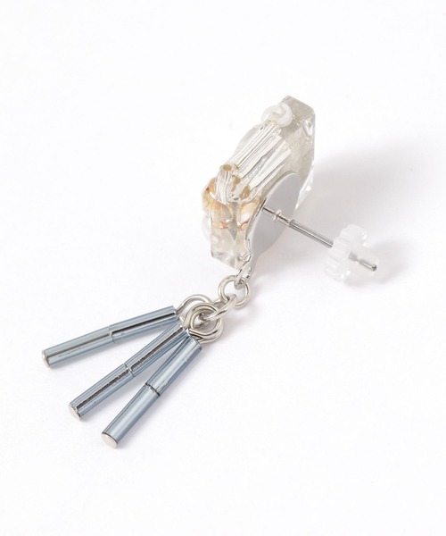 GLOBAL WORK(グローバルワーク)の「スクエアビジューピアス/MADE IN JAPAN/599555(ピアス(両耳用)・レディース・ゴールド/シルバー・FREE)」の4枚目の写真