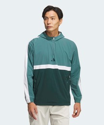 adidas Golf（アディダスゴルフ）の「クオータージップ　フード　プルオーバー 長袖【adidas Golf/アディダスゴルフ】（ナイロンジャケット）」