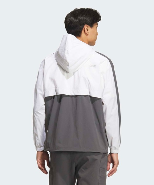 【即発送】ゴルフ メンズ G/FORE ナイロンジャケット 長袖（ホワイト） G/FORE ジーフォア レインウェア セットアップ ホワイト系 4