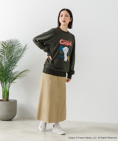 DISCUS（ディスカス）の「【DISCUS×Casper】キャラクタープリントスウェットトレーナー メンズ レディース ユニセックス（スウェット・レディース・ブラック系その他2/ホワイト系その他2/ブラック系その他/ホワイト系その他・LARGE/MEDIUM）」の12枚目の写真