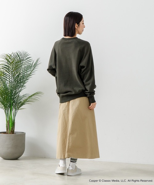 DISCUS（ディスカス）の「【DISCUS×Casper】キャラクタープリントスウェットトレーナー メンズ レディース ユニセックス（スウェット・レディース・ブラック系その他2/ホワイト系その他2/ブラック系その他/ホワイト系その他・LARGE/MEDIUM）」の14枚目の写真
