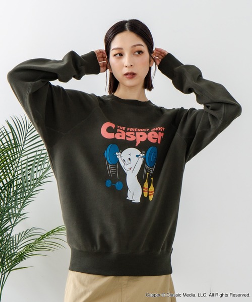 DISCUS（ディスカス）の「【DISCUS×Casper】キャラクタープリントスウェットトレーナー メンズ レディース ユニセックス（スウェット・レディース・ブラック系その他2/ホワイト系その他2/ブラック系その他/ホワイト系その他・LARGE/MEDIUM）」の17枚目の写真