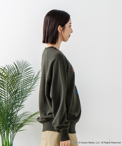 DISCUS（ディスカス）の「【DISCUS×Casper】キャラクタープリントスウェットトレーナー メンズ レディース ユニセックス（スウェット・レディース・ブラック系その他2/ホワイト系その他2/ブラック系その他/ホワイト系その他・LARGE/MEDIUM）」の20枚目の写真