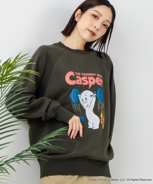DISCUS（ディスカス）の「【DISCUS×Casper】キャラクタープリントスウェットトレーナー メンズ レディース ユニセックス（スウェット・レディース・ブラック系その他2/ホワイト系その他2/ブラック系その他/ホワイト系その他・LARGE/MEDIUM）」の21枚目の写真
