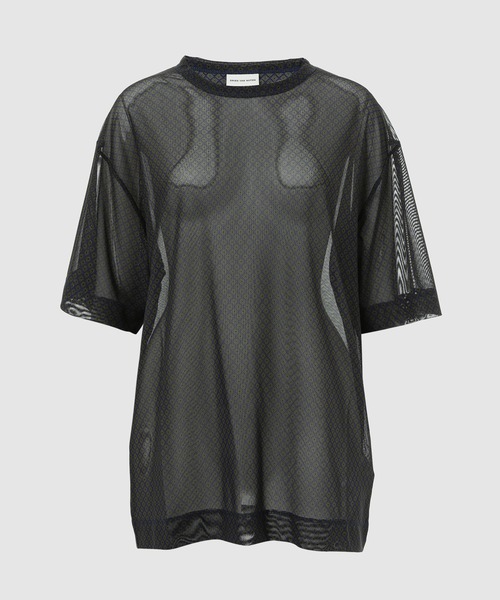 DRIES VAN NOTEN（ドリスヴァンノッテン）の「HOGE PR 2622 W.K.SS.T-SHIRT（Tシャツ/カットソー・レディース・ネイビー/ミント・S/XS）」の2枚目の写真