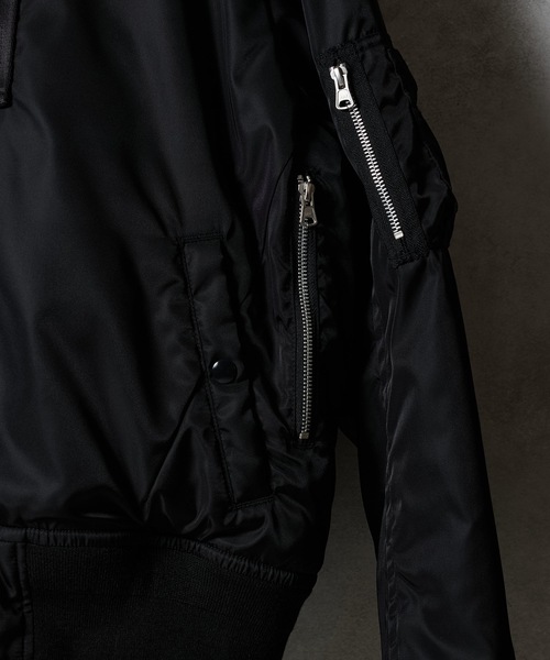 ナンバーナイン　MA-1 ジャケット　ブルゾン PRINTED MA-1 JACKET / プリント エムエーワン ジャケット