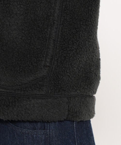 DANTON(ダントン)の「WOMEN'S DOUBLE FACE BOA STAND COLLAR VEST(ベスト・レディース・マスタード/チャコール/ベージュ/ブルー/ブラック/オフホワイト・M/S)」の17枚目の写真