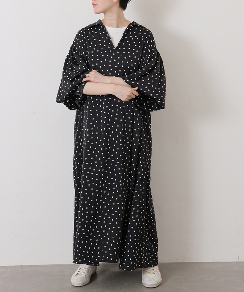 JOURNAL STANDARD LUXE（ジャーナルスタンダード　ラックス）の「ドット プルオーバーワンピース（ワンピース・レディース・ブラック・FREE）」の15枚目の写真