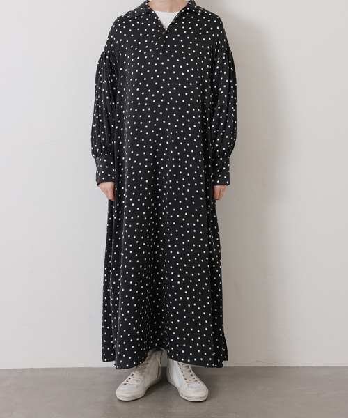 JOURNAL STANDARD LUXE（ジャーナルスタンダード　ラックス）の「ドット プルオーバーワンピース（ワンピース・レディース・ブラック・FREE）」の18枚目の写真