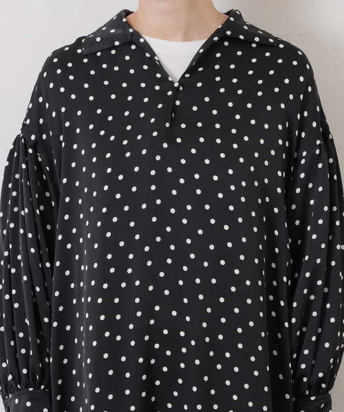 JOURNAL STANDARD LUXE（ジャーナルスタンダード　ラックス）の「ドット プルオーバーワンピース（ワンピース・レディース・ブラック・FREE）」の21枚目の写真