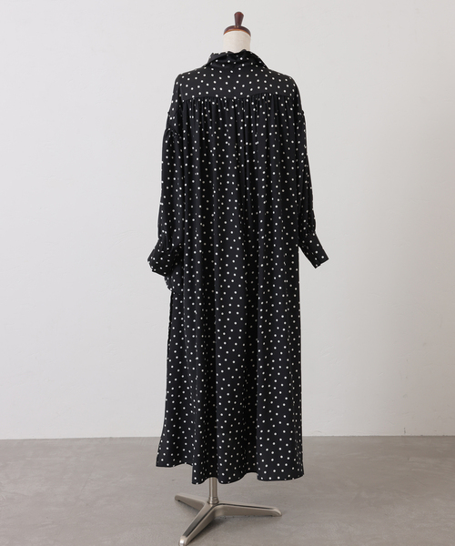 JOURNAL STANDARD LUXE（ジャーナルスタンダード　ラックス）の「ドット プルオーバーワンピース（ワンピース・レディース・ブラック・FREE）」の5枚目の写真