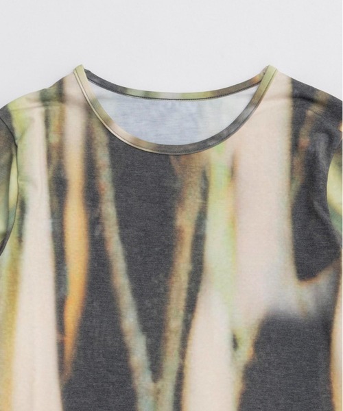 PRANK PROJECT（プランクプロジェクト）の「グラフィッククルートップ / Graphic Crew Top（Tシャツ/カットソー・レディース・グリーン/グレー・FREE）」の11枚目の写真