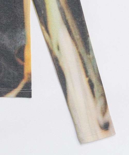 PRANK PROJECT（プランクプロジェクト）の「グラフィッククルートップ / Graphic Crew Top（Tシャツ/カットソー・レディース・グリーン/グレー・FREE）」の15枚目の写真