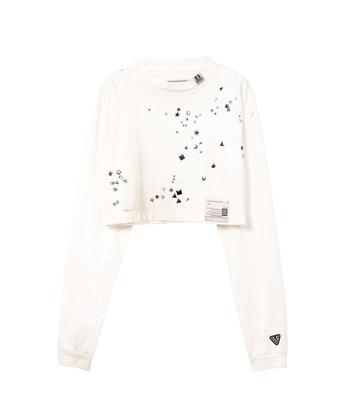 ミハラヤスヒロ　スタッズ　ロンT MIHARAYASUHIRO/ミハラヤスヒロ】EMBELLISHED DISTRESSED LONG