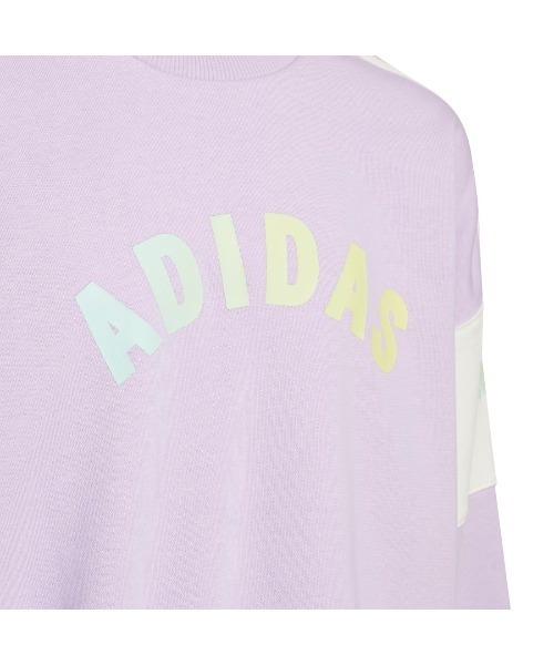 adidas(アディダス)の「アディダス adidas スウェット ルーズフィット クルーネック プルオーバー(スウェット・キッズ・ピンク/ホワイト/ブラック・110cm/120cm/130cm/140cm/150cm/160cm)」の14枚目の写真